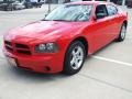 2009 Inferno Red Crystal Pearl Dodge Charger SE  photo #9