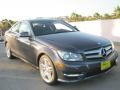 2013 Steel Grey Metallic Mercedes-Benz C 350 Coupe  photo #1