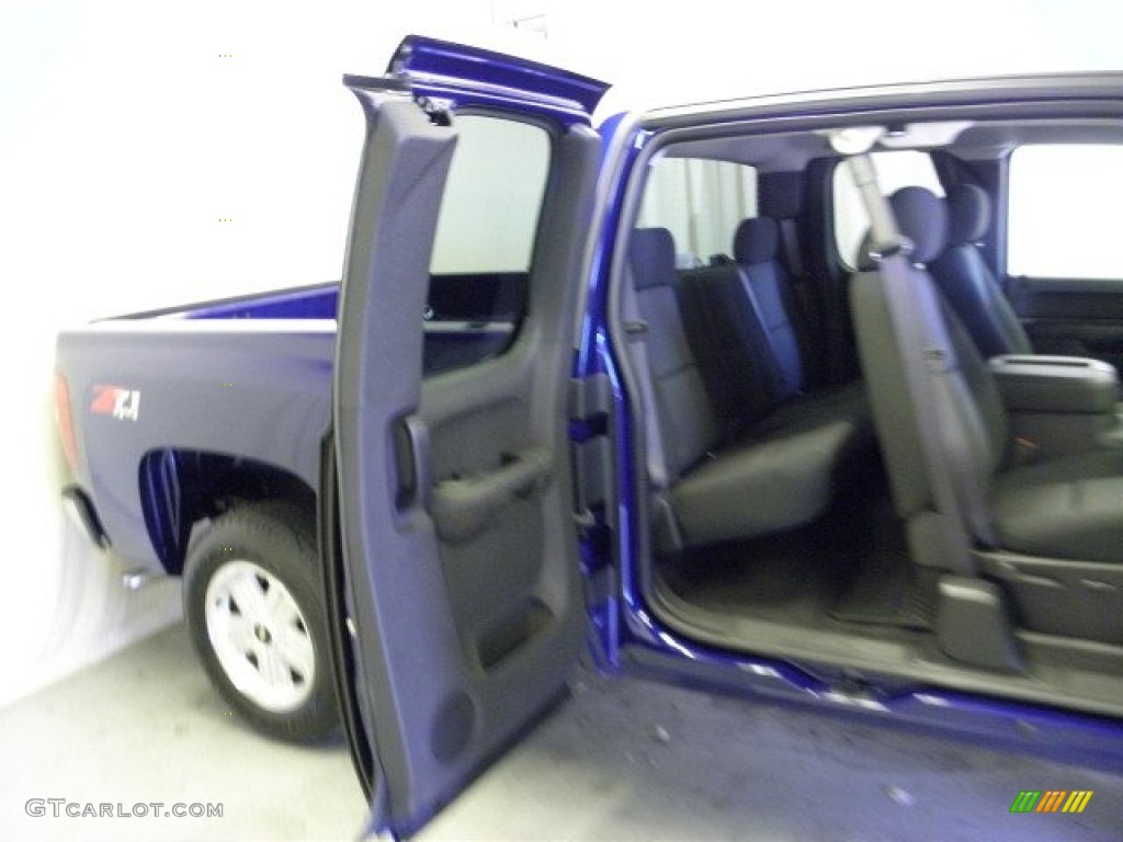 2013 Silverado 1500 LT Extended Cab 4x4 - Blue Topaz Metallic / Ebony photo #10