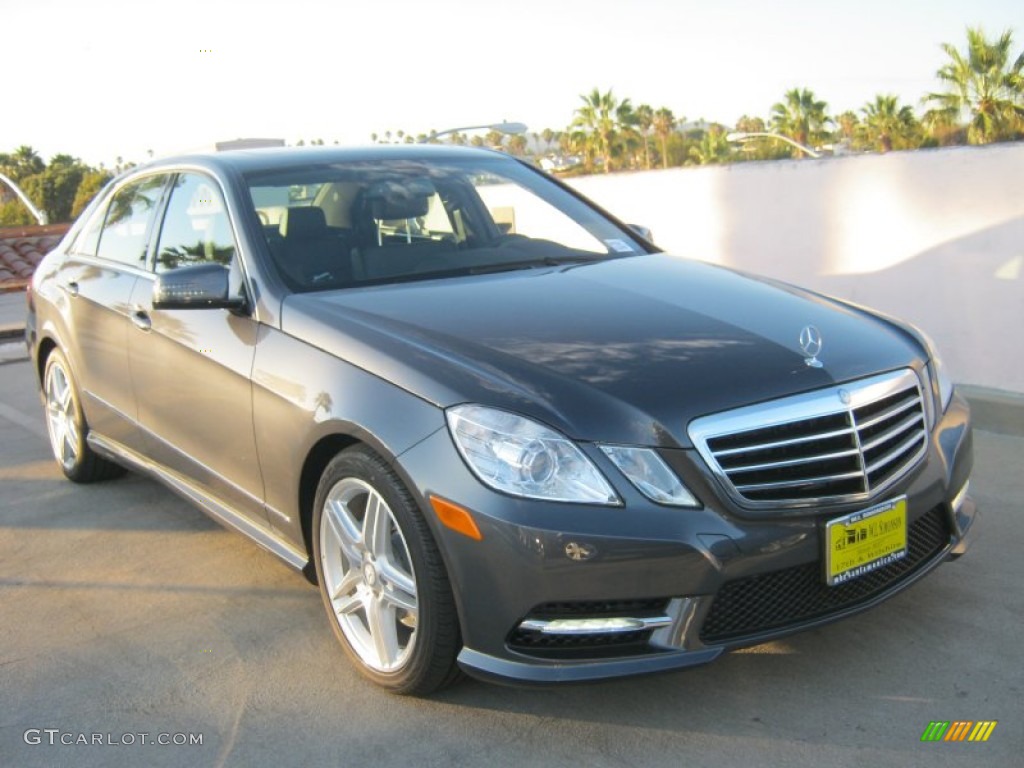 2013 E 350 Sedan - Steel Grey Metallic / Black photo #1