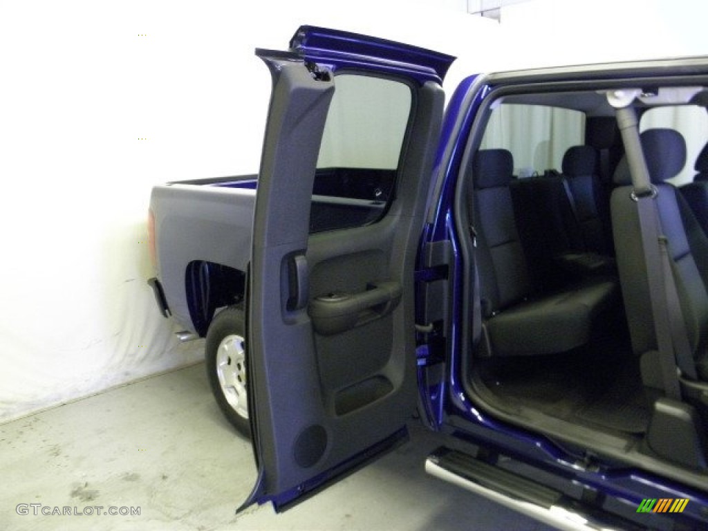 2013 Silverado 1500 LT Extended Cab - Blue Topaz Metallic / Ebony photo #10