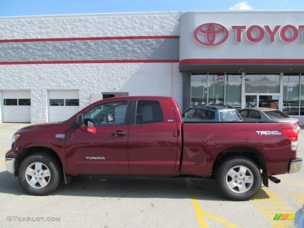 2008 Tundra SR5 TRD Double Cab 4x4 - Salsa Red Pearl / Beige photo #2