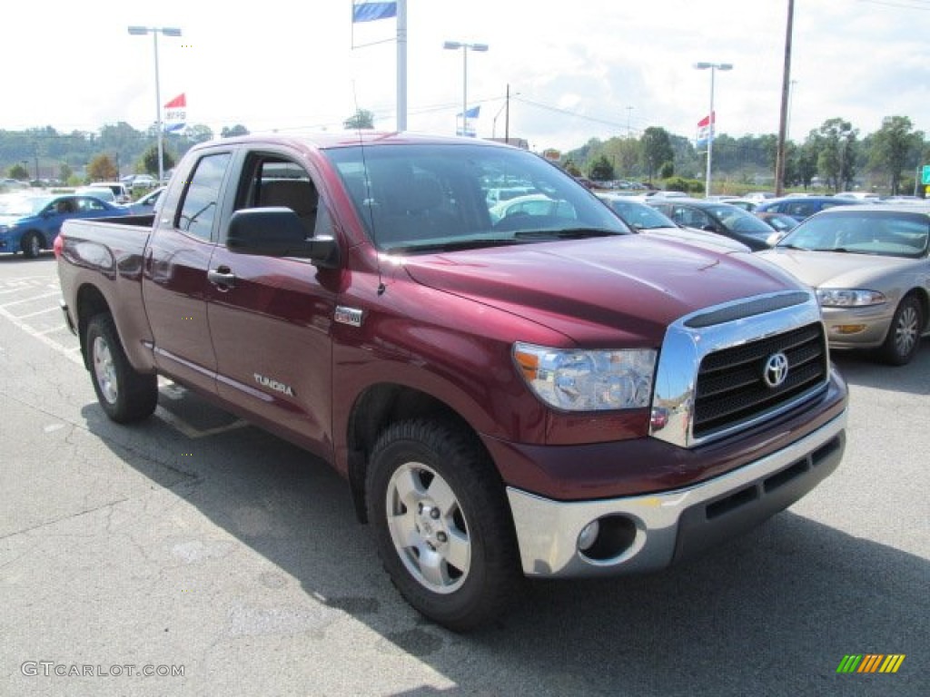 2008 Tundra SR5 TRD Double Cab 4x4 - Salsa Red Pearl / Beige photo #8