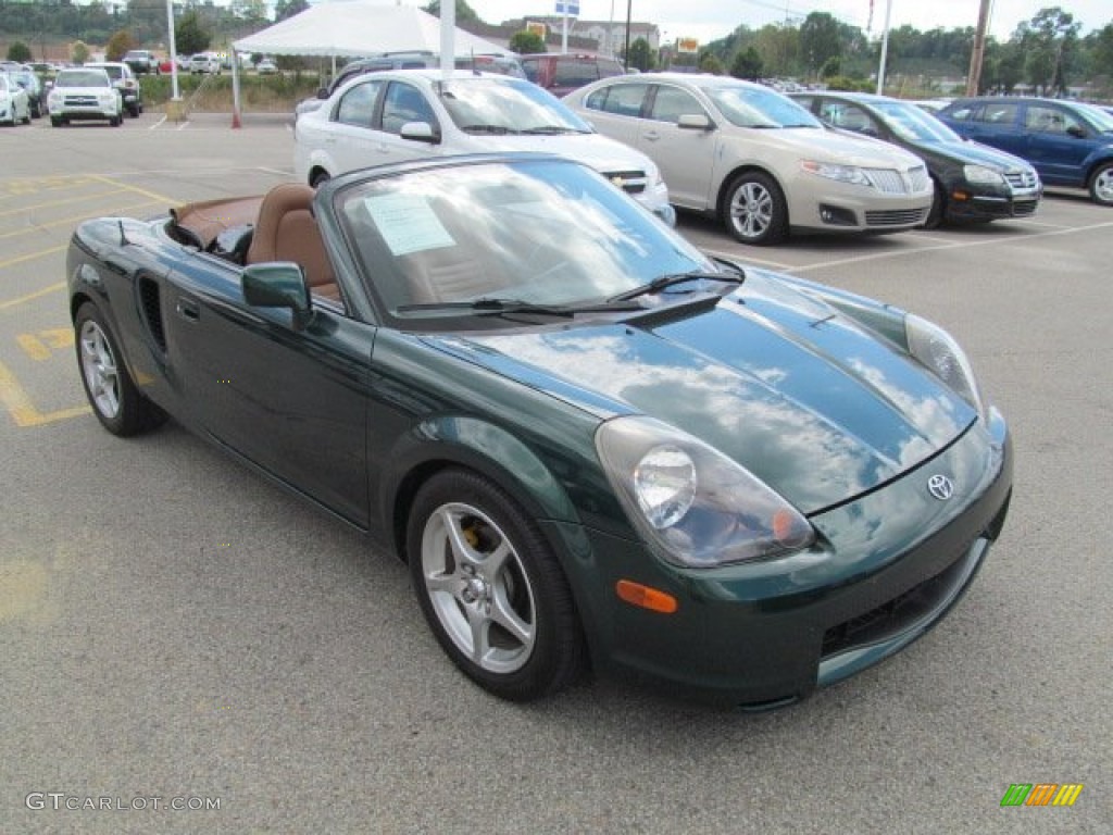 2002 MR2 Spyder Roadster - Electric Green / Tan photo #5