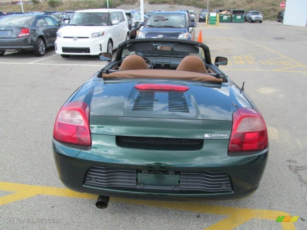 2002 MR2 Spyder Roadster - Electric Green / Tan photo #8