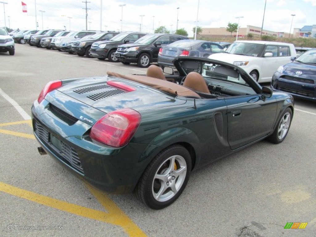 2002 MR2 Spyder Roadster - Electric Green / Tan photo #9