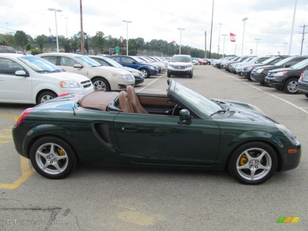 2002 MR2 Spyder Roadster - Electric Green / Tan photo #10