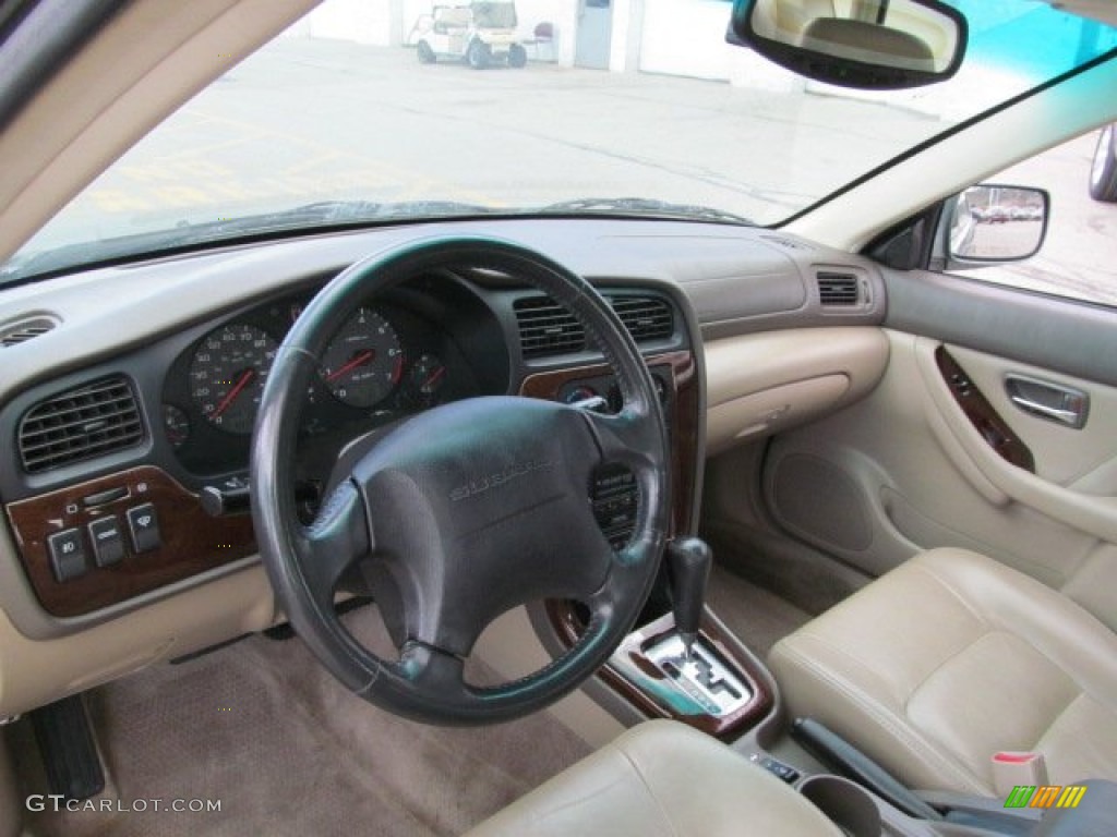 Beige Interior 2002 Subaru Outback Limited Sedan Photo #70141178