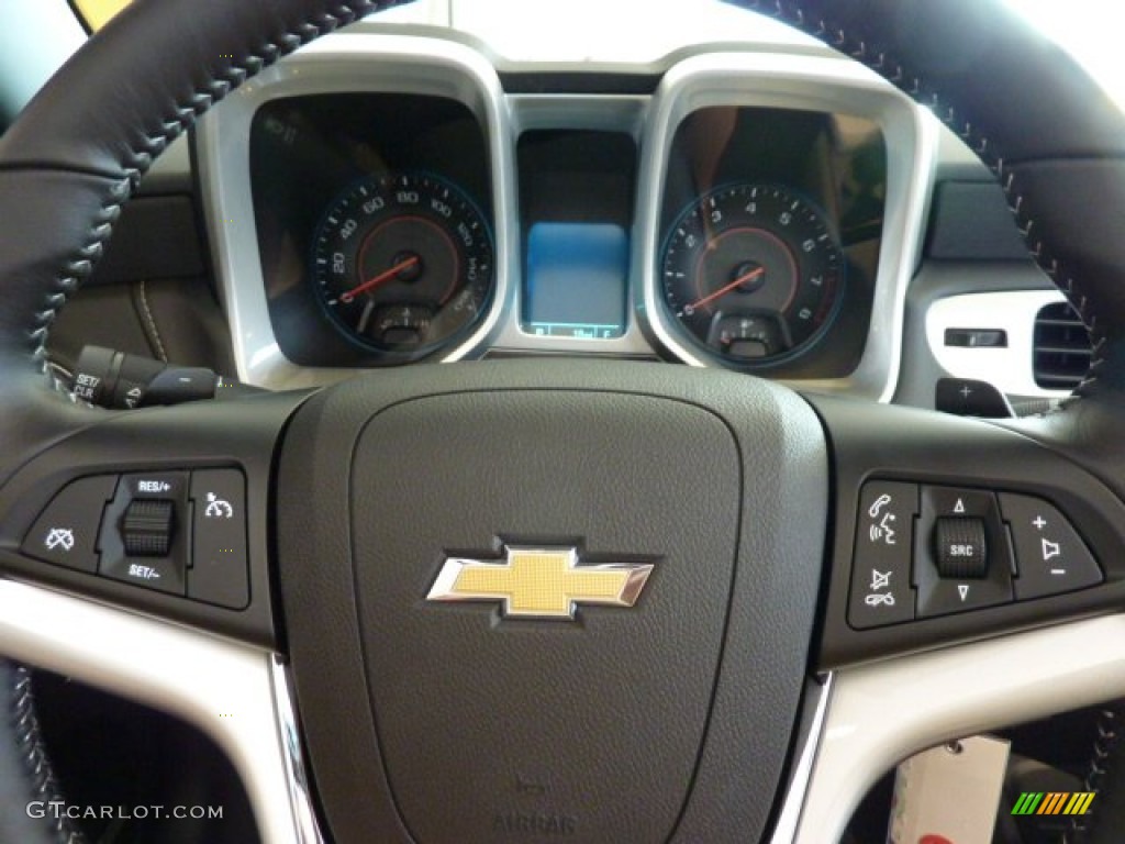2013 Chevrolet Camaro LT Convertible Gray Steering Wheel Photo #70141181