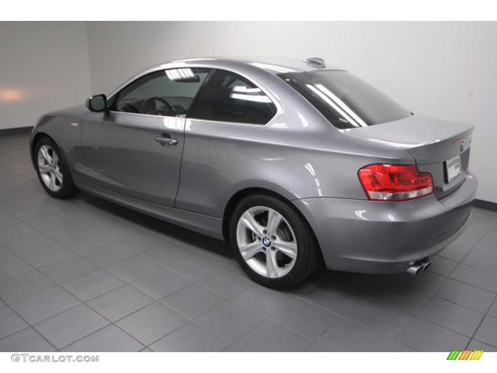 2012 1 Series 128i Coupe - Space Grey Metallic / Black photo #5