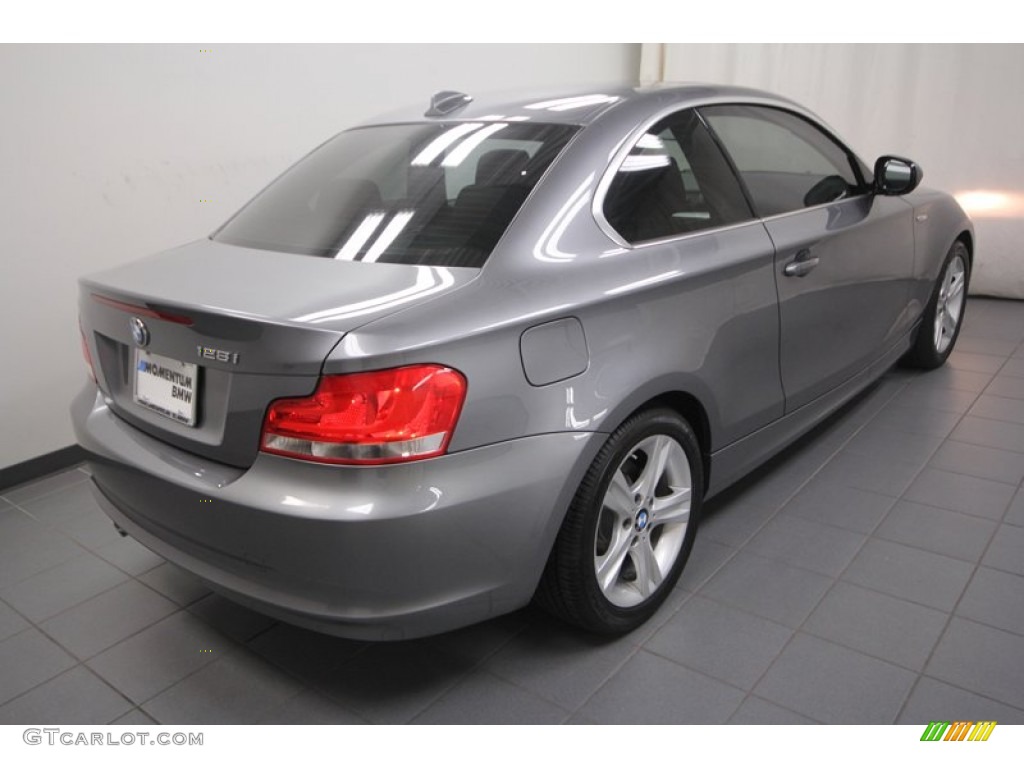 2012 1 Series 128i Coupe - Space Grey Metallic / Black photo #10