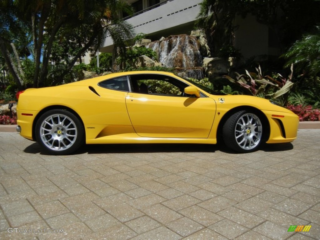 Yellow 2005 Ferrari F430 Coupe F1 Exterior Photo #70142615