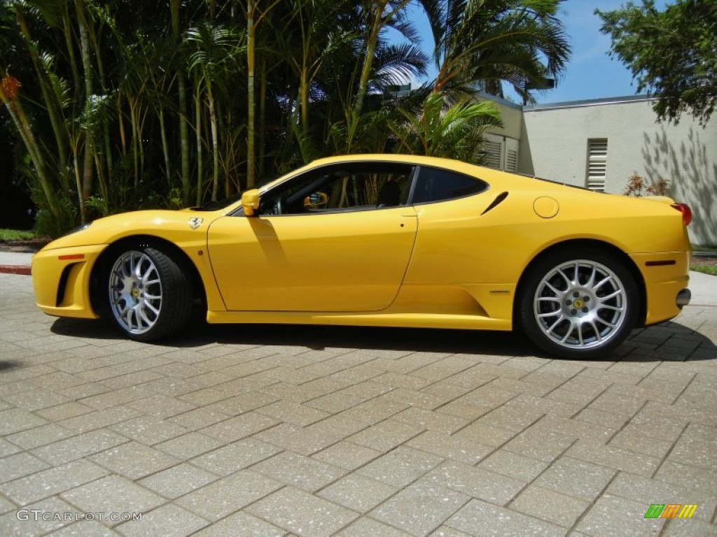 Yellow 2005 Ferrari F430 Coupe F1 Exterior Photo #70142627