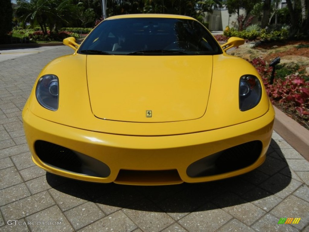 Yellow 2005 Ferrari F430 Coupe F1 Exterior Photo #70142636