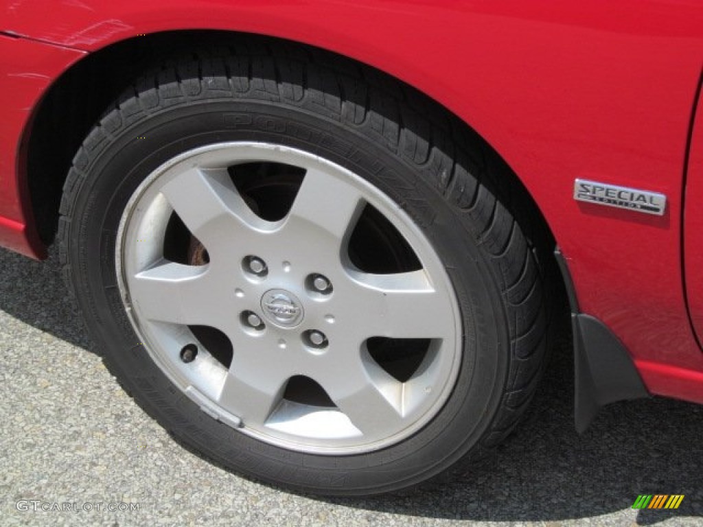 2005 Sentra 1.8 S Special Edition - Code Red / Charcoal photo #4
