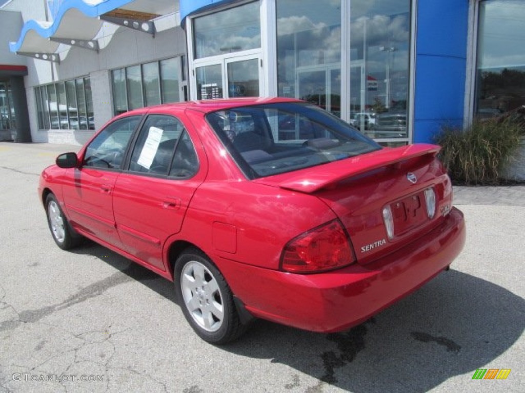 2005 Sentra 1.8 S Special Edition - Code Red / Charcoal photo #5