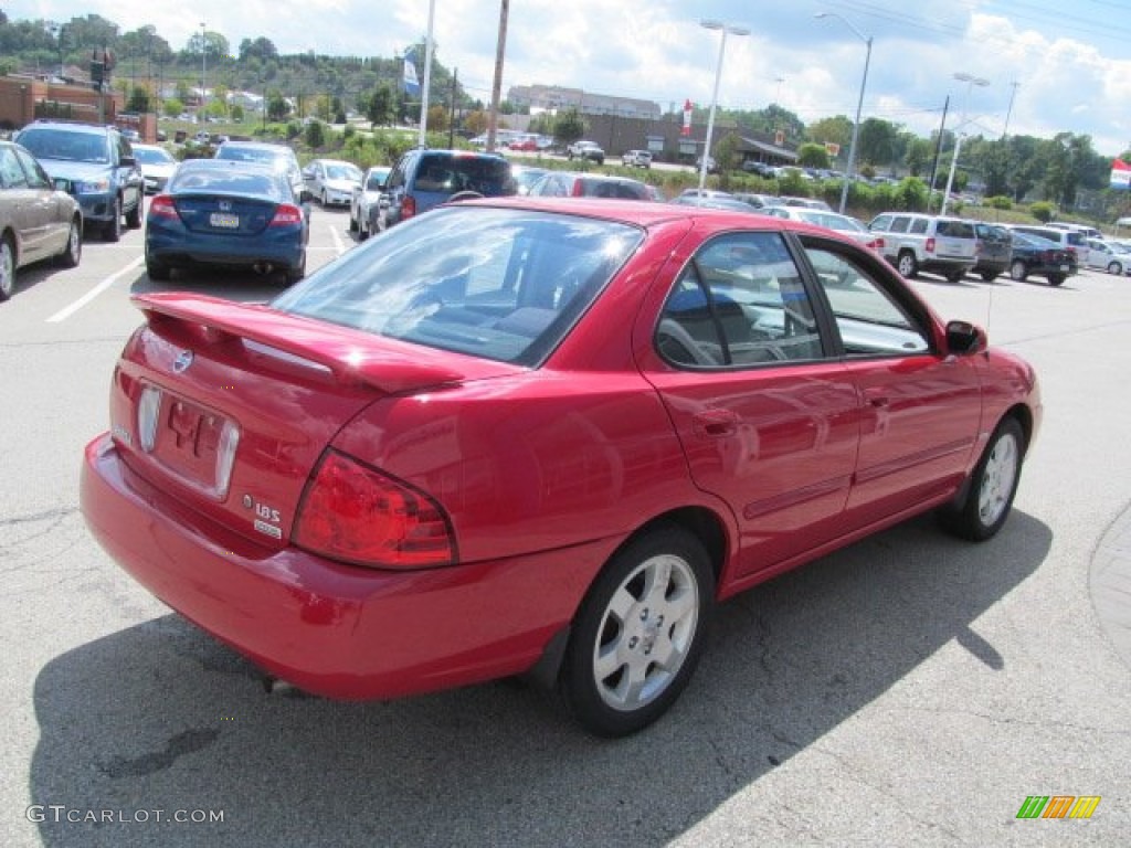 2005 Sentra 1.8 S Special Edition - Code Red / Charcoal photo #7