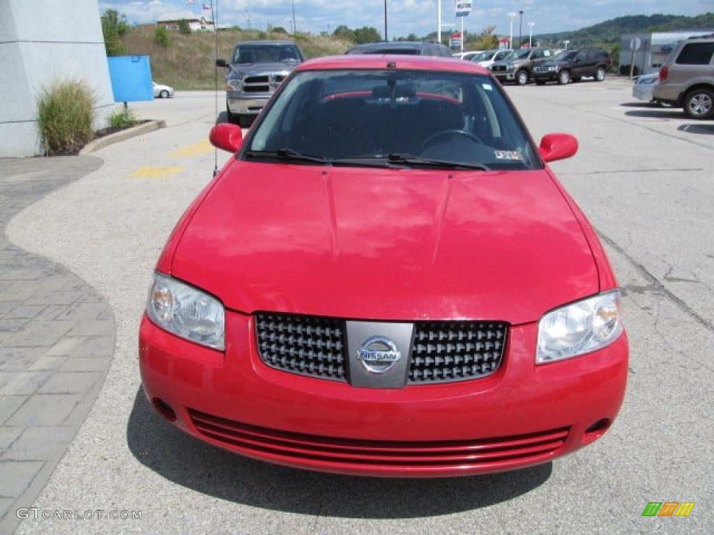 2005 Sentra 1.8 S Special Edition - Code Red / Charcoal photo #10