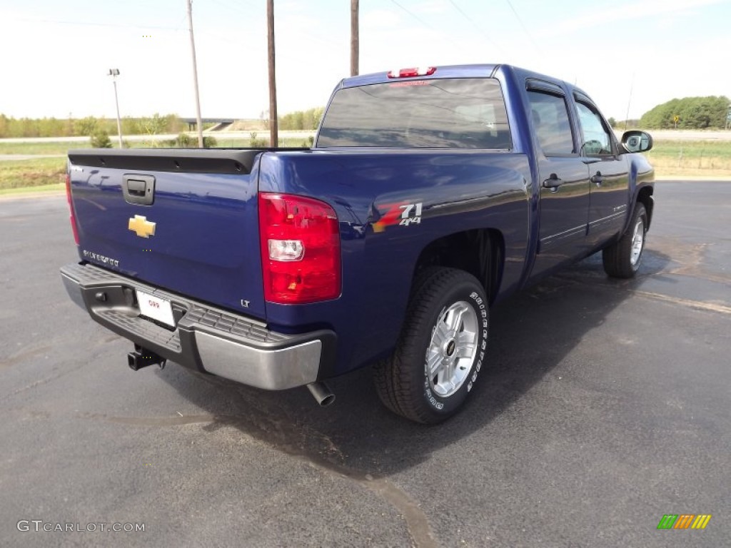 2013 Silverado 1500 LT Crew Cab 4x4 - Blue Topaz Metallic / Light Titanium/Dark Titanium photo #5