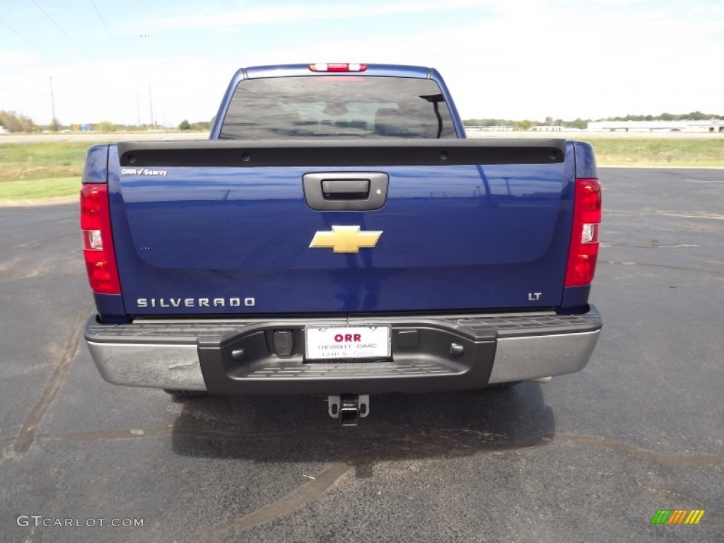 2013 Silverado 1500 LT Crew Cab 4x4 - Blue Topaz Metallic / Light Titanium/Dark Titanium photo #6