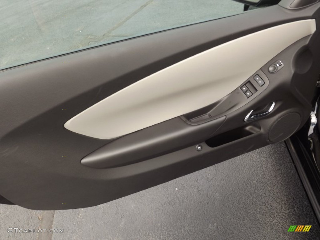 2013 Chevrolet Camaro LS Coupe Black Door Panel Photo #70144010