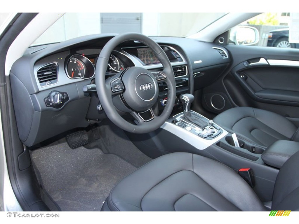 Black Interior 2013 Audi A5 2.0T quattro Coupe Photo #70144775