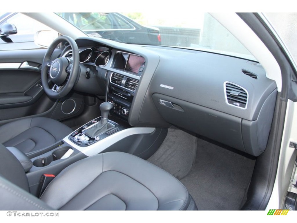 2013 Audi A5 2.0T quattro Coupe Black Dashboard Photo #70144871