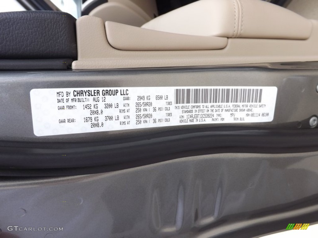 2013 Jeep Grand Cherokee Limited Parts Photos