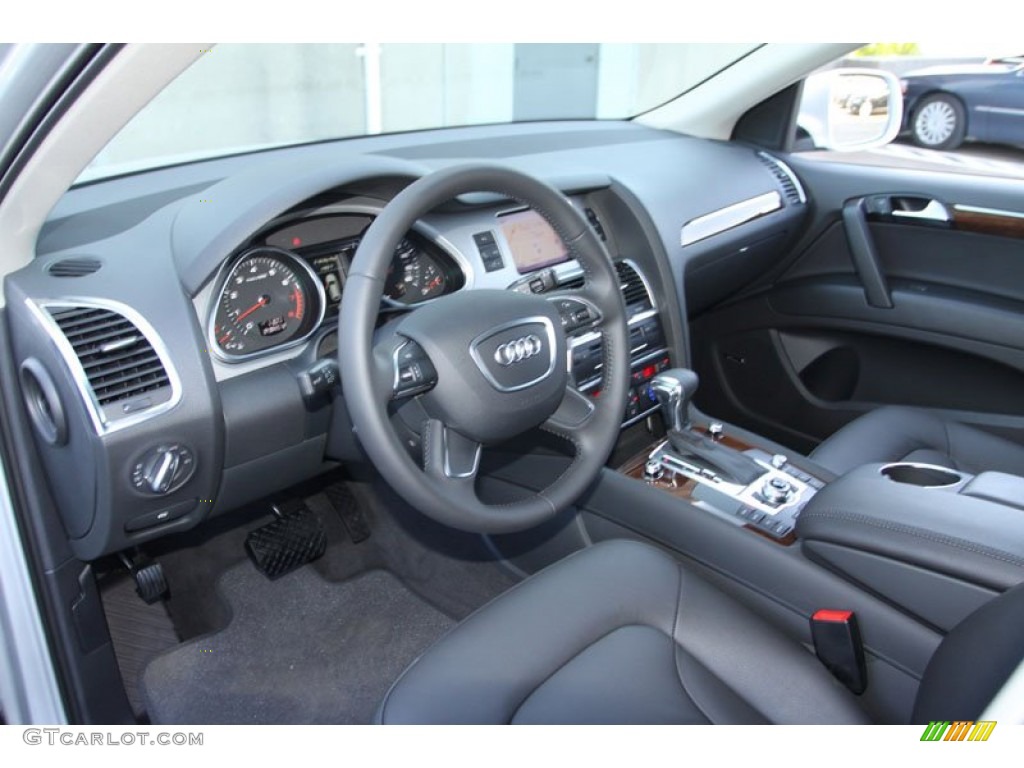 Limestone Gray Interior 2013 Audi Q7 3.0 TFSI quattro Photo #70146185