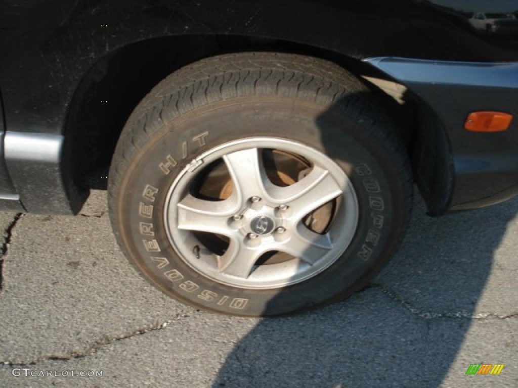 2003 Santa Fe GLS - Black Obsidian / Gray photo #25