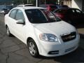 2010 Summit White Chevrolet Aveo LT Sedan  photo #2