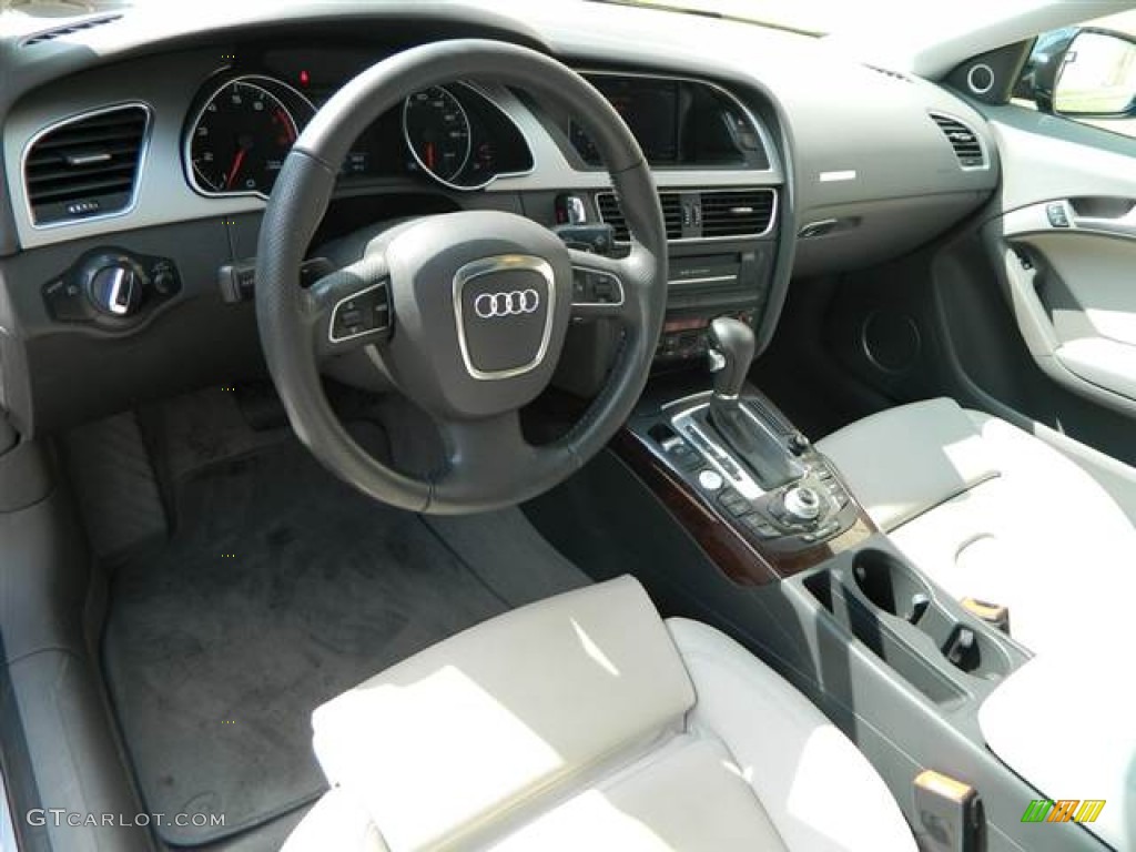 Black Interior 2010 Audi A5 2.0T quattro Coupe Photo #70147451