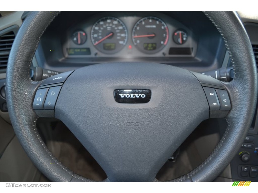 2002 Volvo S60 T5 Graphite Steering Wheel Photo #70148120