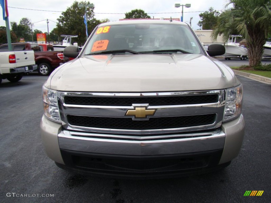 2008 Silverado 1500 LS Crew Cab - Silver Birch Metallic / Dark Titanium photo #3