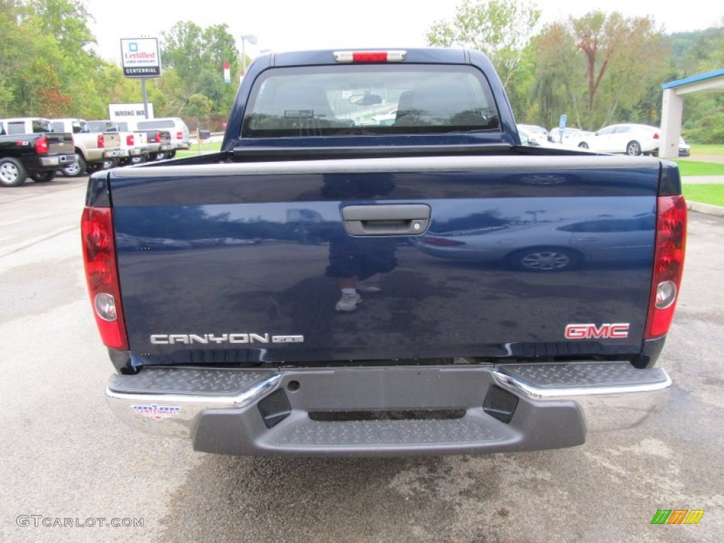 2008 Canyon SLE Crew Cab 4x4 - Midnight Blue Metallic / Ebony photo #3