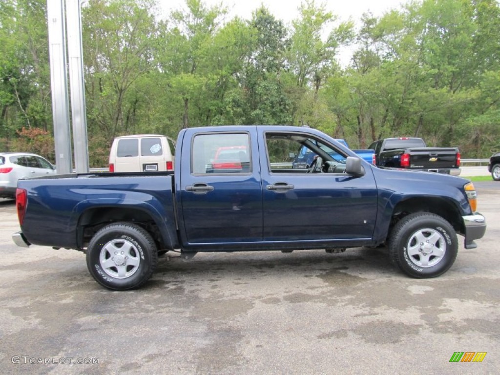 2008 Canyon SLE Crew Cab 4x4 - Midnight Blue Metallic / Ebony photo #4