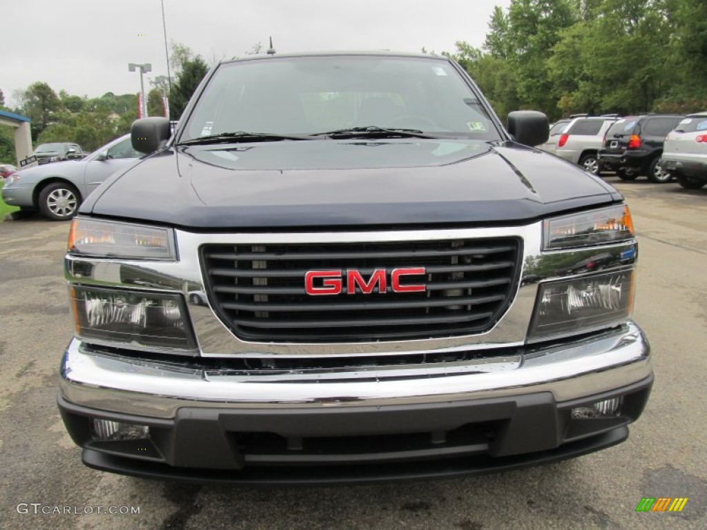 2008 Canyon SLE Crew Cab 4x4 - Midnight Blue Metallic / Ebony photo #6