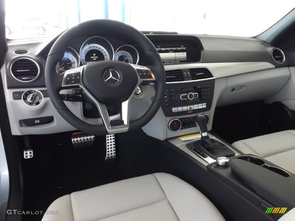 Ash/Black Interior 2013 Mercedes-Benz C 300 4Matic Sport Photo #70151348