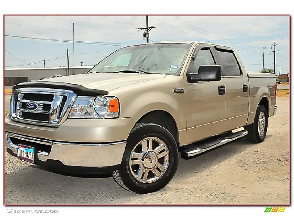 2007 F150 XLT SuperCrew - Pueblo Gold Metallic / Medium Flint photo #1