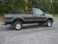 2005 Dark Green Satin Metallic Ford F250 Super Duty XLT Regular Cab 4x4  photo #13