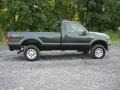 2005 Dark Green Satin Metallic Ford F250 Super Duty XLT Regular Cab 4x4  photo #14