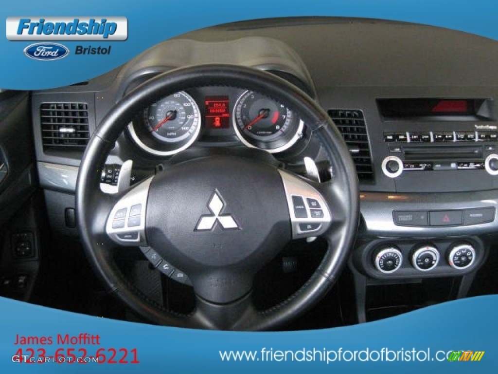 2008 Lancer GTS - Aqua Metallic / Black photo #24