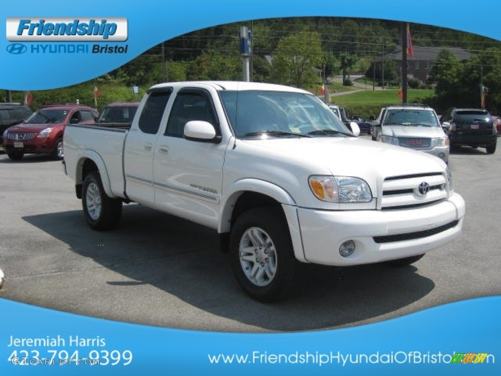 2005 Tundra Limited Access Cab 4x4 - Natural White / Light Charcoal photo #4