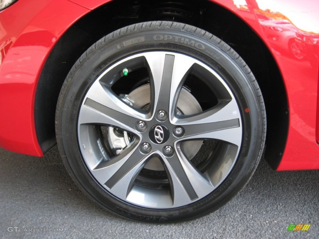 2013 Elantra Coupe SE - Volcanic Red / Black photo #11