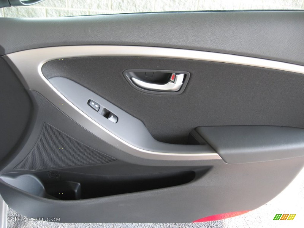 2013 Elantra GT - Shimmering Air Silver / Black photo #22