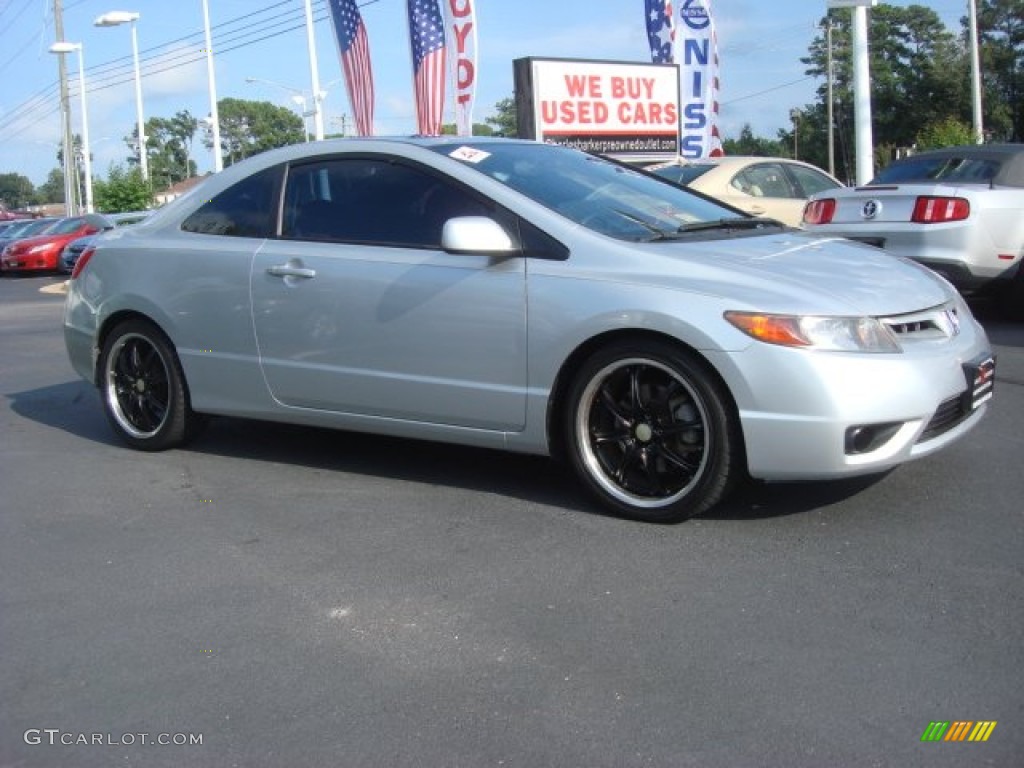 2006 Civic Si Coupe - Alabaster Silver Metallic / Black photo #2