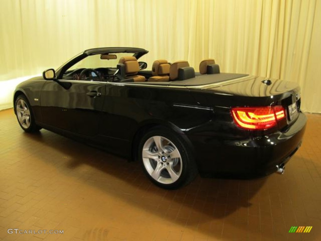 2013 3 Series 335i Convertible - Black Sapphire Metallic / Saddle Brown photo #3