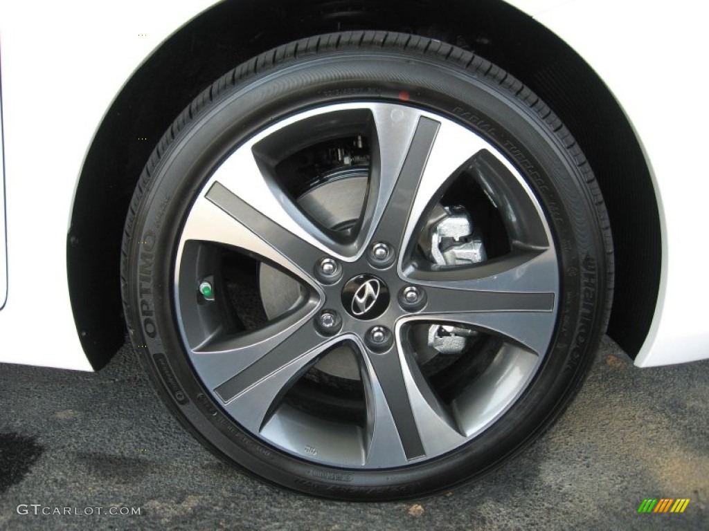 2013 Elantra Coupe SE - Monaco White / Gray photo #11