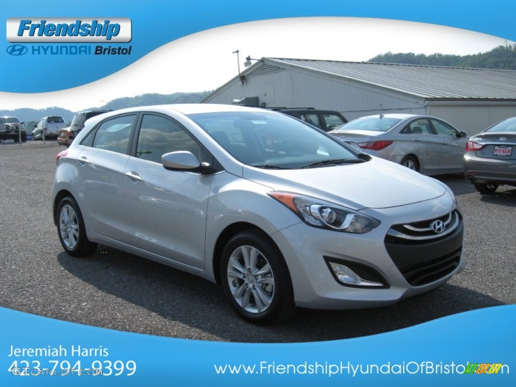 2013 Elantra GT - Shimmering Air Silver / Black photo #5