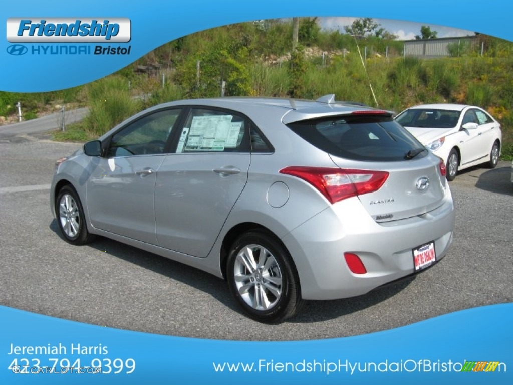 2013 Elantra GT - Shimmering Air Silver / Black photo #9